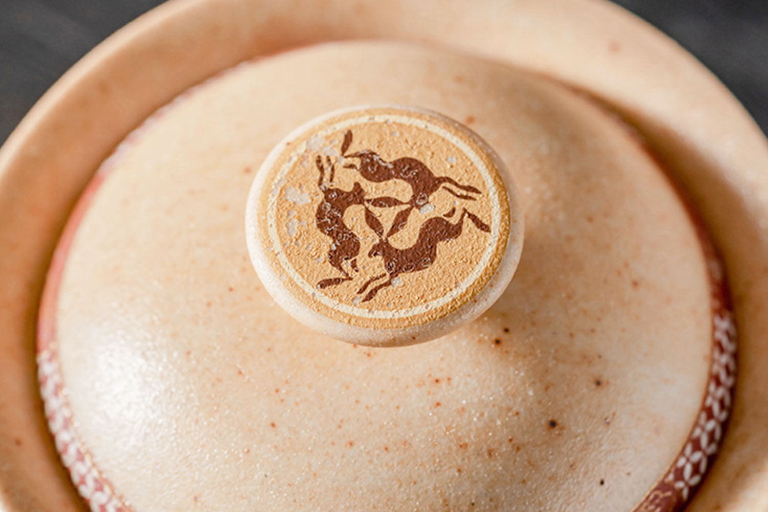 The Flying Apsaras Impression Covered Bowl