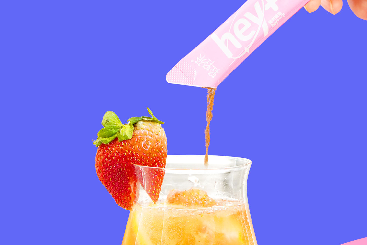 hey+ Peach Flavored Solid Tea Beverage
