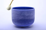 Sapphire Gradient Frosted Quartz Crystal Singing Bowl CCB-004 - Yoga Meditation Instruments