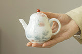 Teapot with Lotus Flower Pattern